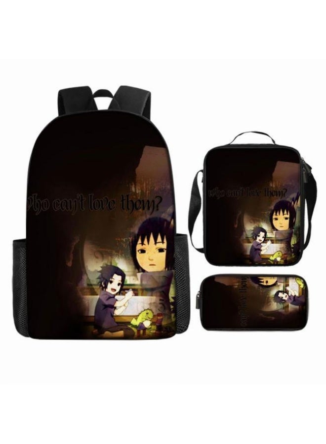 عام حقيبة ظهر مطبوعة بالرسوم المتحركة + مجموعة حقائب اليد + القلم، مجموعة حقائب عملية من ثلاث قطع (يمكن استخدام الطلاب والأطفال ونزهات الأصدقاء ورياضات تسلق الجبال وما إلى ذلك) - 19 - Image 2