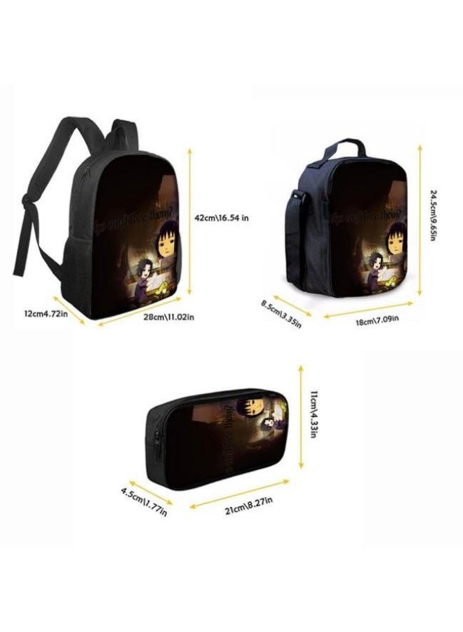 عام حقيبة ظهر مطبوعة بالرسوم المتحركة + مجموعة حقائب اليد + القلم، مجموعة حقائب عملية من ثلاث قطع (يمكن استخدام الطلاب والأطفال ونزهات الأصدقاء ورياضات تسلق الجبال وما إلى ذلك) - 19 - Image 3