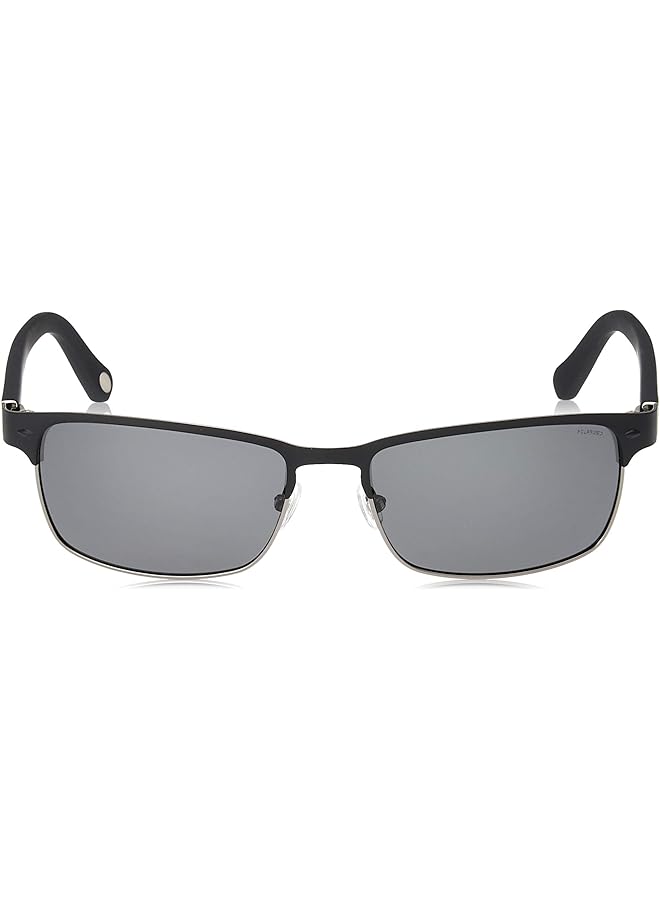 فوسيل نظارة شمسية رجالية 227295 اللون: أسود روت أسود المقاس: 57 - Image 2