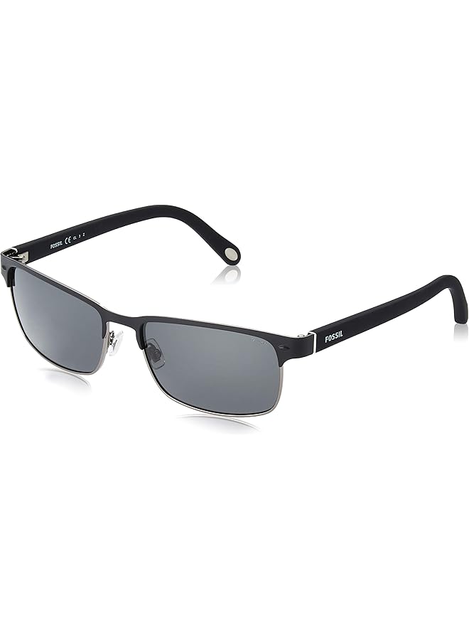 فوسيل نظارة شمسية رجالية 227295 اللون: أسود روت أسود المقاس: 57 - Image 1