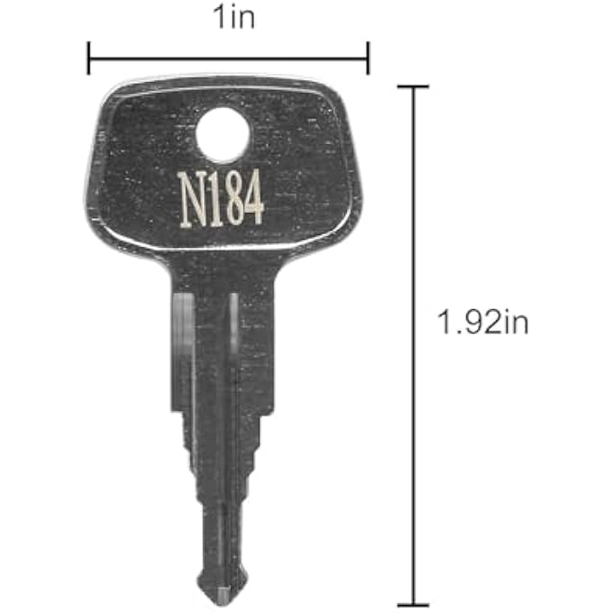 rayihni N184 Key Replacement (2 Pcs) for Thule Ski,Cargo Box,Roof,Crossbars and Carrier Racks Code N184 - Image 3