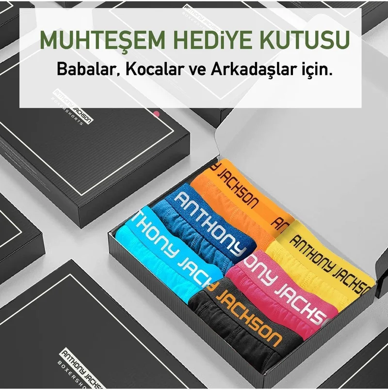 أنتوني جاكسون Lycra 6-Pack Premium Men's Boxer Boss