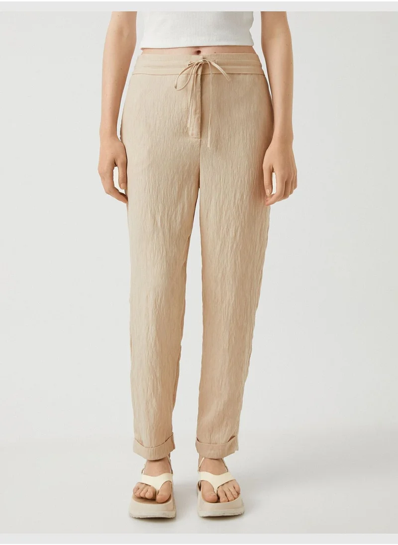 KOTON Relax Fit Trousers Drawstring