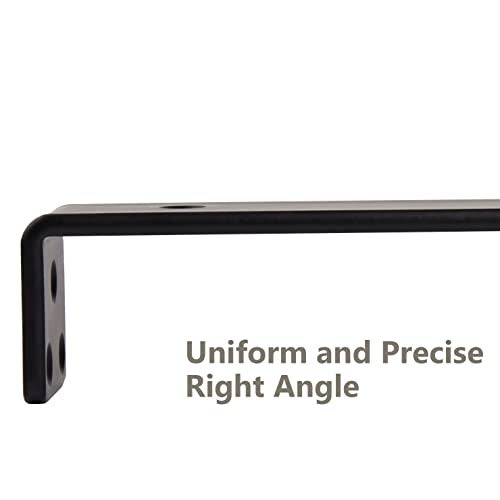 NEODROP 8-Pack 10 Inch Floating Shelf Brackets, Heavy Duty Hidden Shelves Bracket for Small Shelf, Kitchen Shelf, Nursery Shelf, Black Powder Coated Steel - Image 4