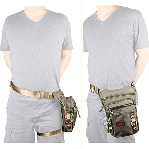 Larswon Thigh Pack, Larswon Leg Bag Thigh Pouch Bag Tactical Waist Bag Motorcycle Bag Waterproof - Image 2