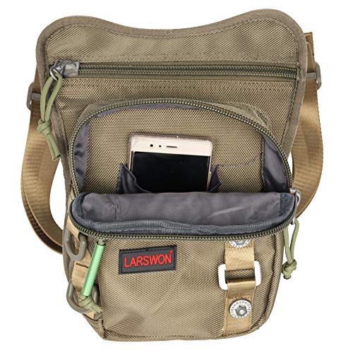 Larswon Thigh Pack, Larswon Leg Bag Thigh Pouch Bag Tactical Waist Bag Motorcycle Bag Waterproof - Image 3