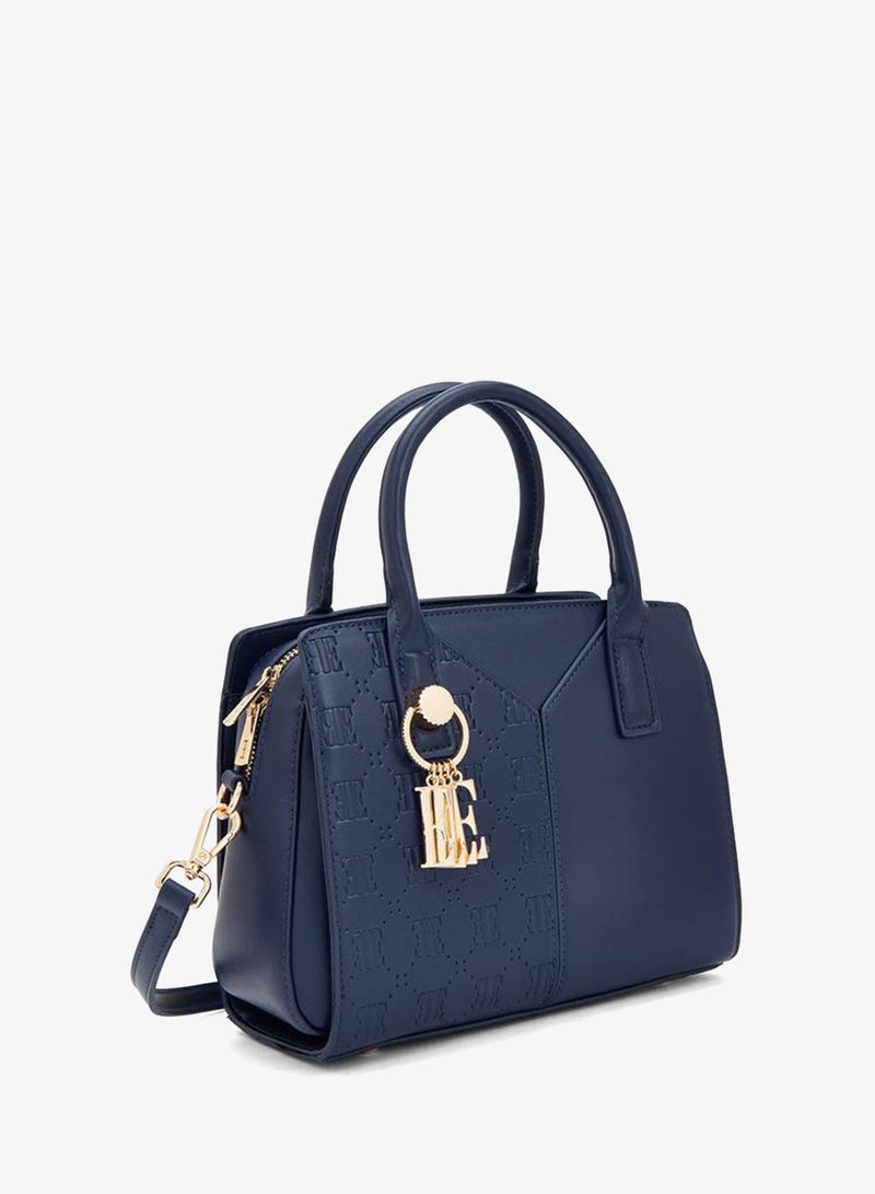 ELLE Textured Tote Bag With Zip Closure - Image 3