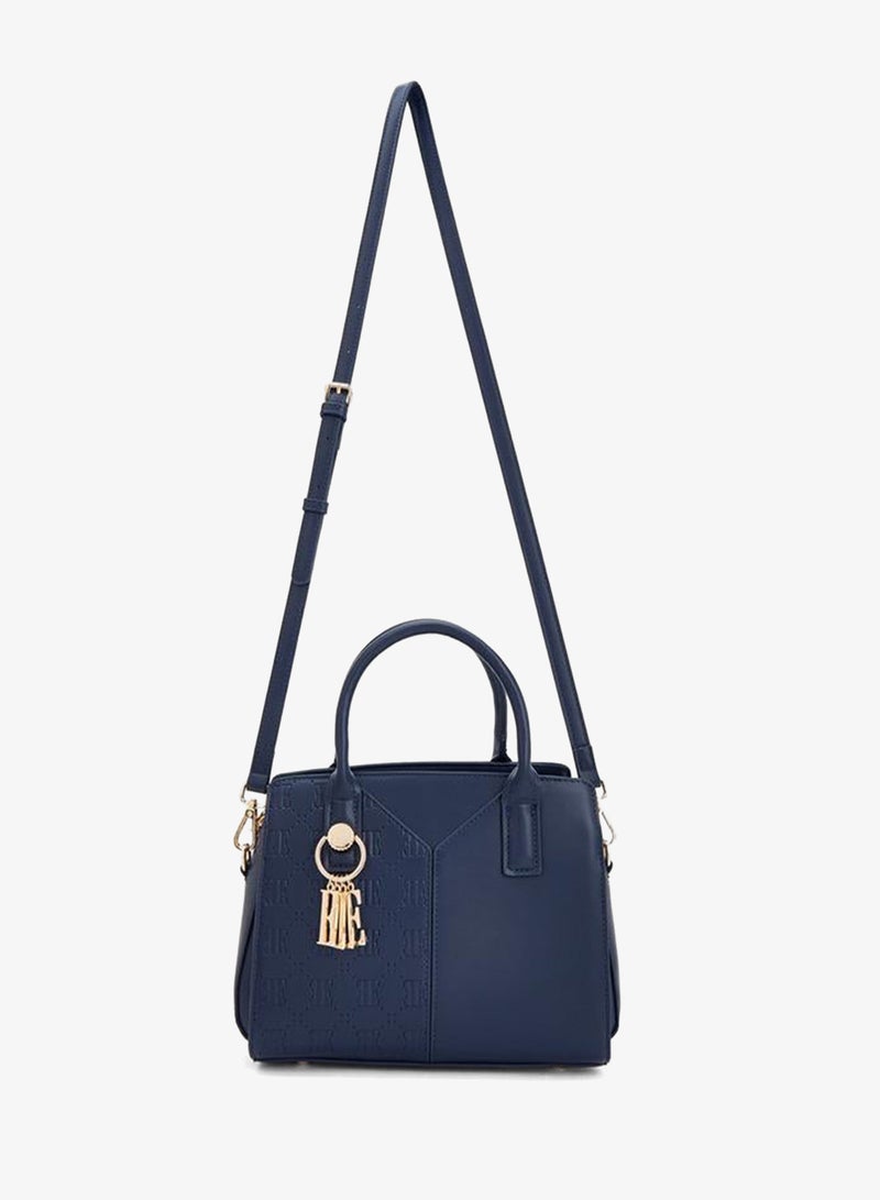 ELLE Textured Tote Bag With Zip Closure - Image 2