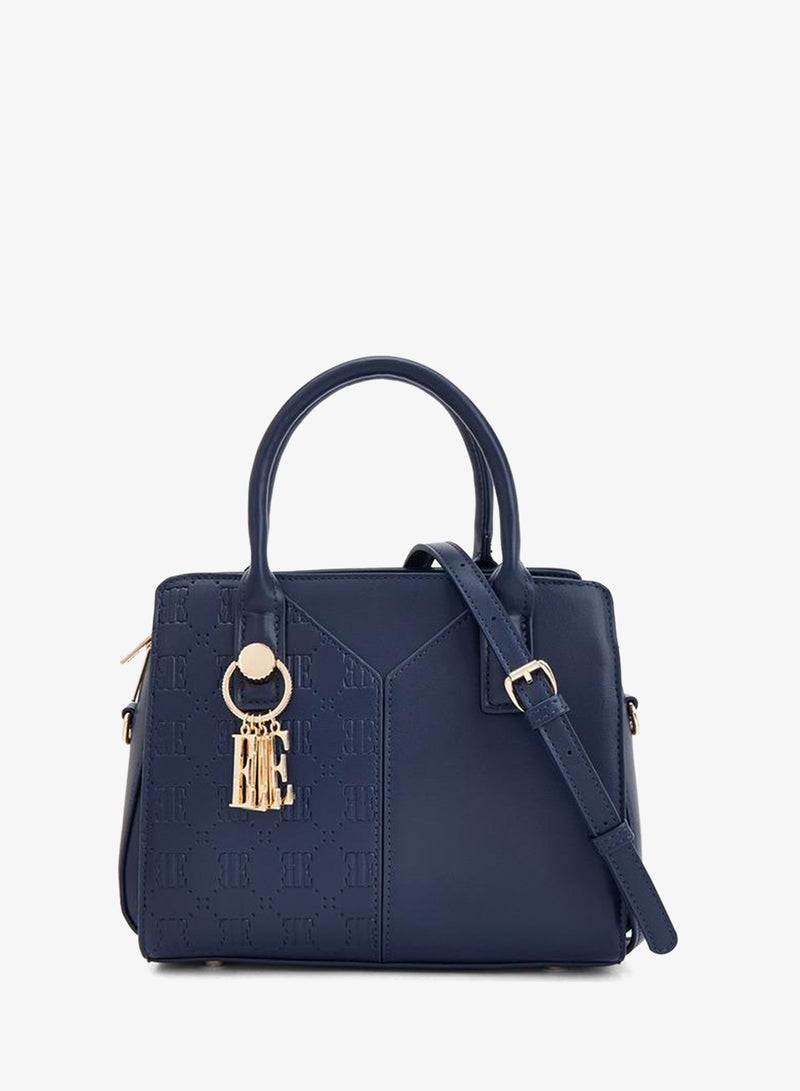 ELLE Textured Tote Bag With Zip Closure - Image 1