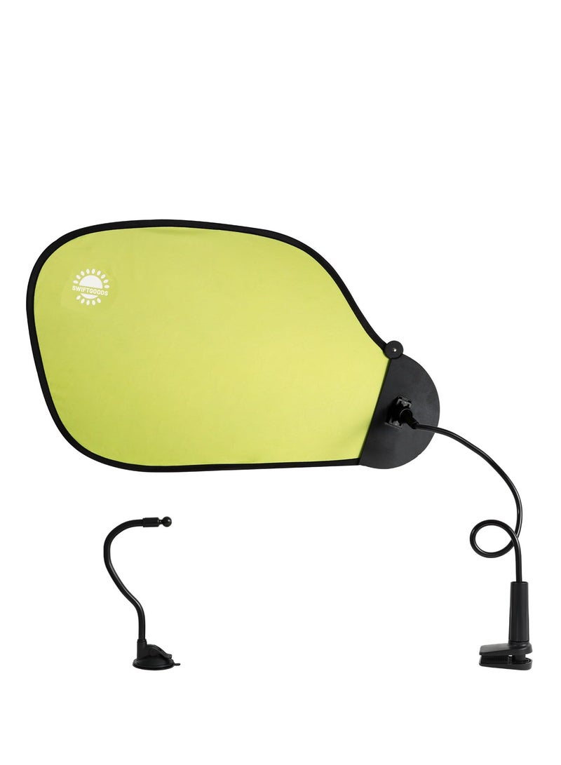 Excefore Office Desk Shade, Car Sunshade to Block Intense Light and Heat, Cubicle Light Shield, Blocks Light, Glare, or Disturbance Desk Shade, Professional Adjustable Cubicle Shade, Green - Image 1