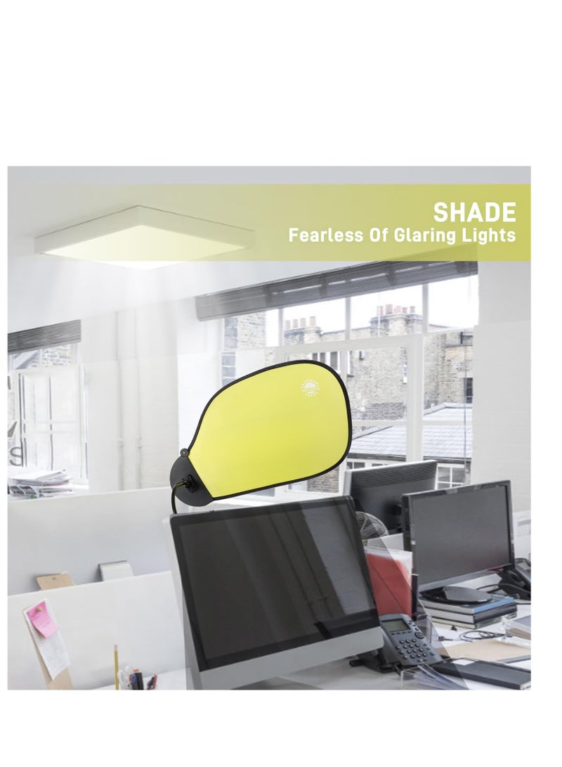Excefore Office Desk Shade, Car Sunshade to Block Intense Light and Heat, Cubicle Light Shield, Blocks Light, Glare, or Disturbance Desk Shade, Professional Adjustable Cubicle Shade, Green - Image 2