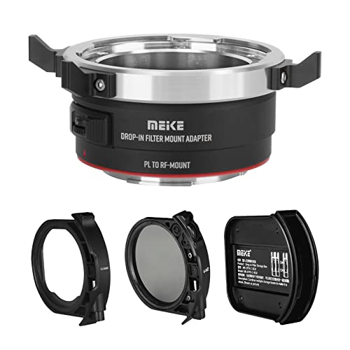 Meike MKPLTEC VND Manual Focus Lens Adapter with Dropin Variable ND and Clear UV Filters Converter for ARRI PLMount Cinema Lenses to Sony E Mount Cameras A9 A7III A7II A7 A7R3 A7R4 - Image 1