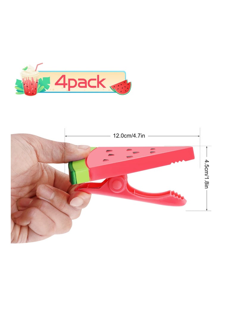 4PCS Durable Beach Towel Clips for Sunbeds, Fashion Style Towel Clips Heavy Duty Plastic Sunbed Towel Clips Beach Vacation Sun Lounger Towel Clips Beach Trip Towel Clips for Sunloungers Pool Chair - Image 5