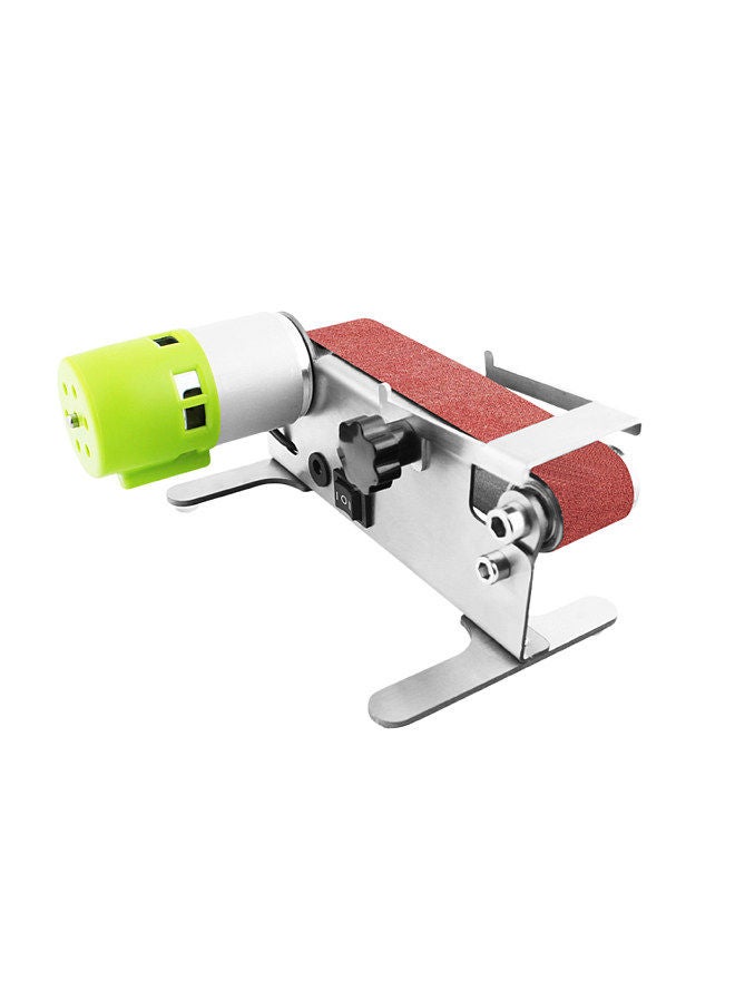 Horizontal Mini Belt Sander Electric Sanding Polishing Grinding Machine Grinding Sander Grinder Small Sand-belt Machine One-key  - Image 3