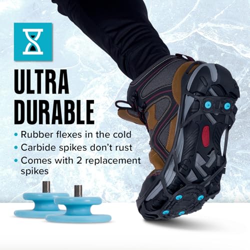 Due North Everyday G3 Ice Cleats for Shoes & Boots - Traction Spikes for Men & Women to Improve Grip on Snow & Ice - Image 5