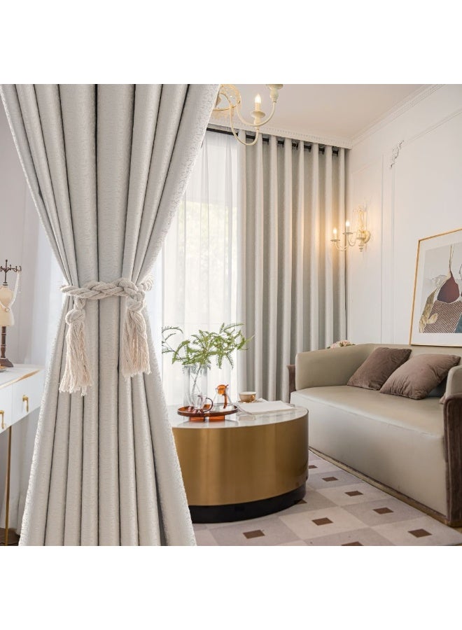 QBAID Curtains Blackout 2 panels for Bedroom - Image 1