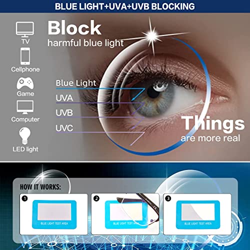 Kafirlo Half Frame Bifocal Reading Glasses for Men Fashion Blue Light Blocking Computer Reader Ultralight Designer Rimless Eyewear 2.0 - Image 5