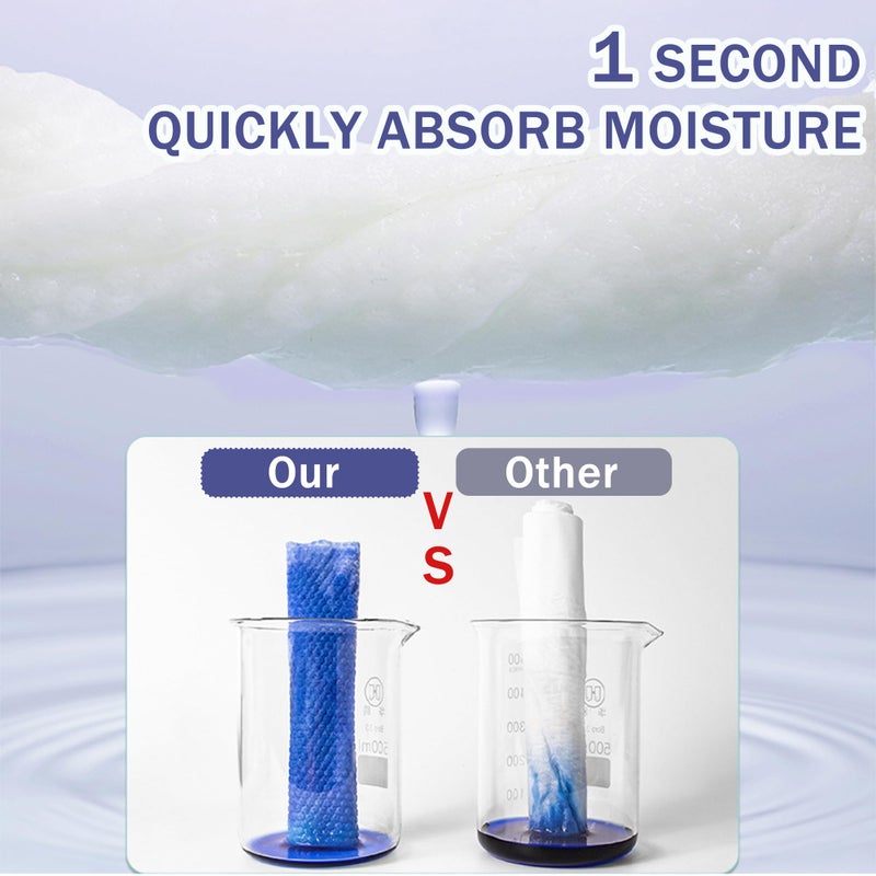 ZPCO 100 Count Ultra Thick Disposable face Facial Wash Cloth for Sensitive, Lint- free Facial Tissue, Makeup Remover - Image 3