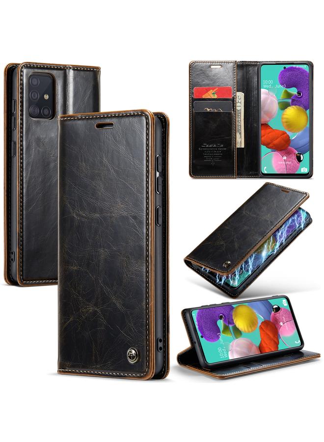 The Bros Case For Samsung Galaxy A51 4G/M40S 003 Crazy Horse Texture Leather Phone Case
