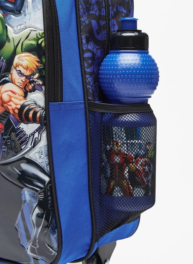 مارفل Avengers Print 4-Piece Trolley Backpack Set - 41x31x13 cm