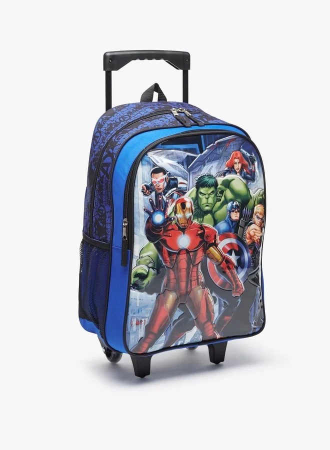 مارفل Avengers Print 4-Piece Trolley Backpack Set - 41x31x13 cm