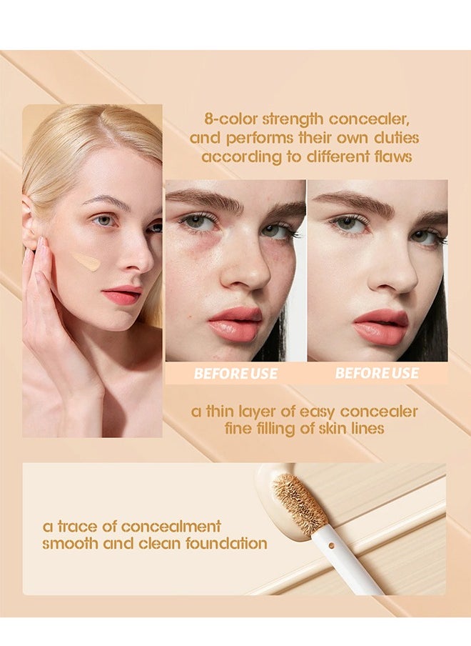 Julystar Professional Make Up  Liquid Concealer,Matte Liquid Skin Concealer(#01)  - Image 4