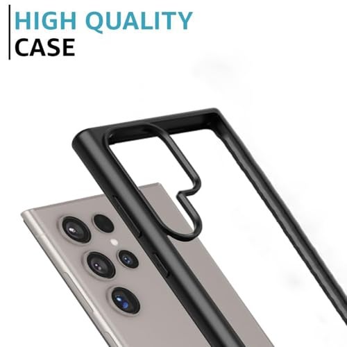 AIBEX Back Cover for Samsung Galaxy S24 Ultra| Slim Case with Wireless Charging Support | Anti-Scratch, Shockproof, Anti-Fingerprint & Lightweight Military-Grade Protective Cover - Black - Image 5