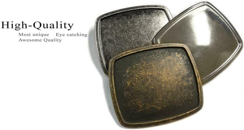 Belts.com Replacement Belt Buckle Vintage Blank Plain Belt Buckle Fits 1-1/2"(38mm) Belt Strap-Multi-Style Options - Image 4