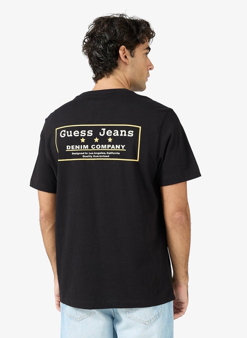 GUESS Casual Back Print Crew Neck T-Shirt - Image 1
