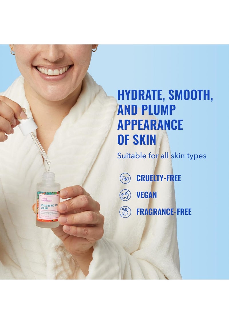 حمض الهيالورونيك الجوهر - للبشرة الجافة ترطيب ، ترطيب ، شد - 1 ٪ ها ، ومكافحة الشيخوخة الوجه المياه القائمة على منتجات العناية بالبشرة ، 30 مل - Image 2