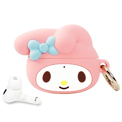 iFace Hello Kitty and Friends Cute Case [ Compatible with AirPods Pro 2 ] - Kawaii Silicone Protective Cover [Carabiner Clip Included] [Wireless Charging Compatible] – My Melody - Image 1