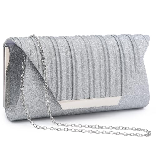 Dasein Women Evening Bags Wedding Purses Handbags Party Clutches Cocktail Prom Formal Clutch with Glitter - Image 1