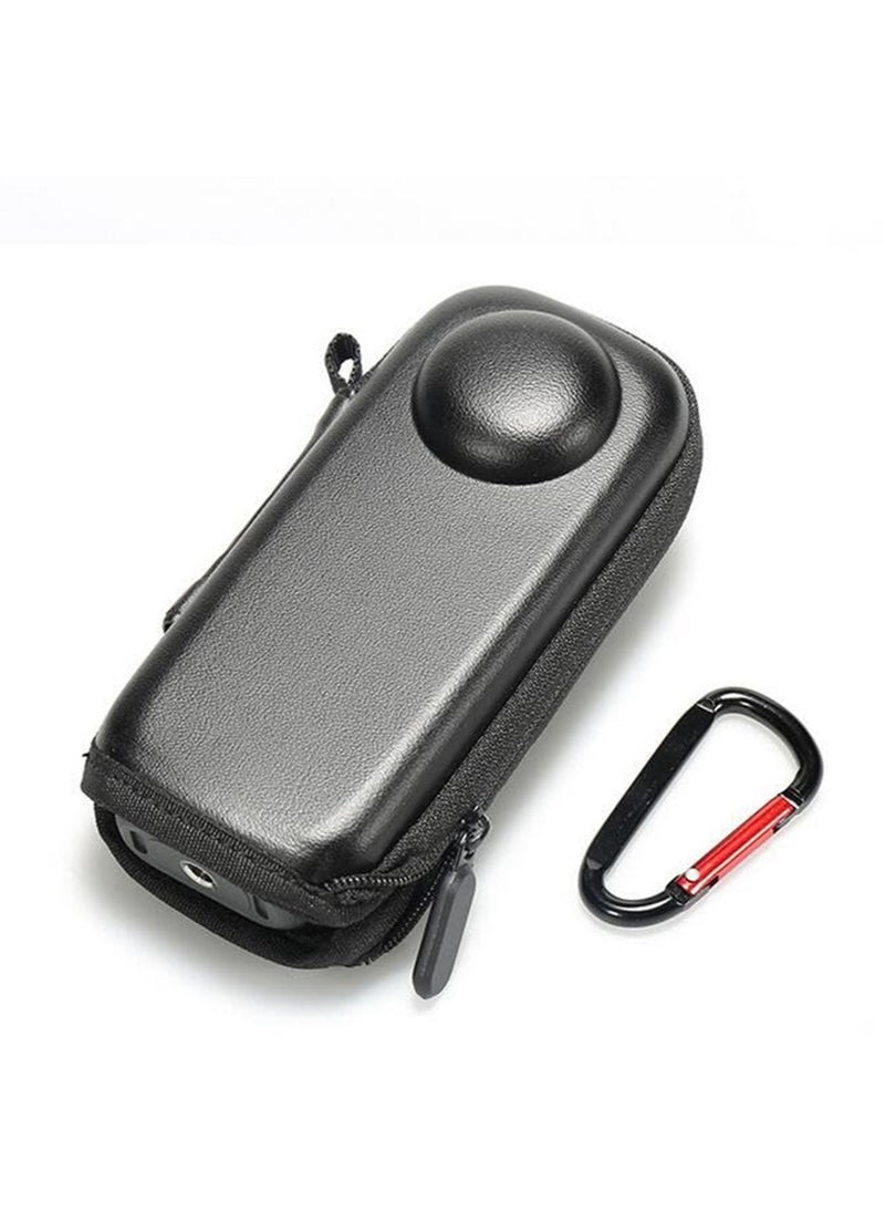 Generic - Mini Storage Case/PU Protective Case for Insta360 X4 Bottom Opening Design with Climbing Buckle Stain Resistant Waterproof Impact Resistant - Image 1