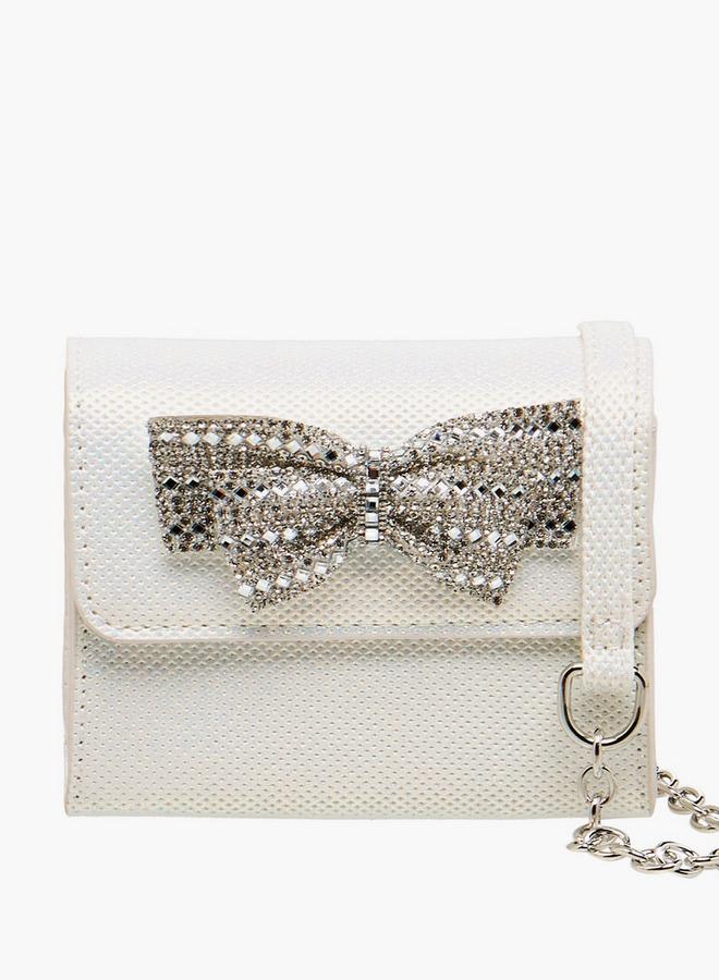 فلورا بيلا من شو إكسبرس حقيبة فلورا بيلا كروس بودي مزينة بفيونكة بحزام سلسلة من مجموعة رمضان - Image 1