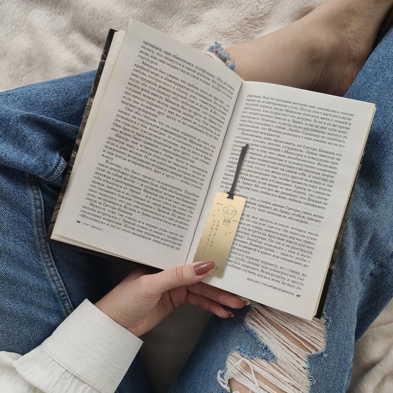 إشارة معدنية للكتب بنمط المظلة النحاسية، مسطرة وزخرفة لمحبي القراءة والطلاب - Image 5