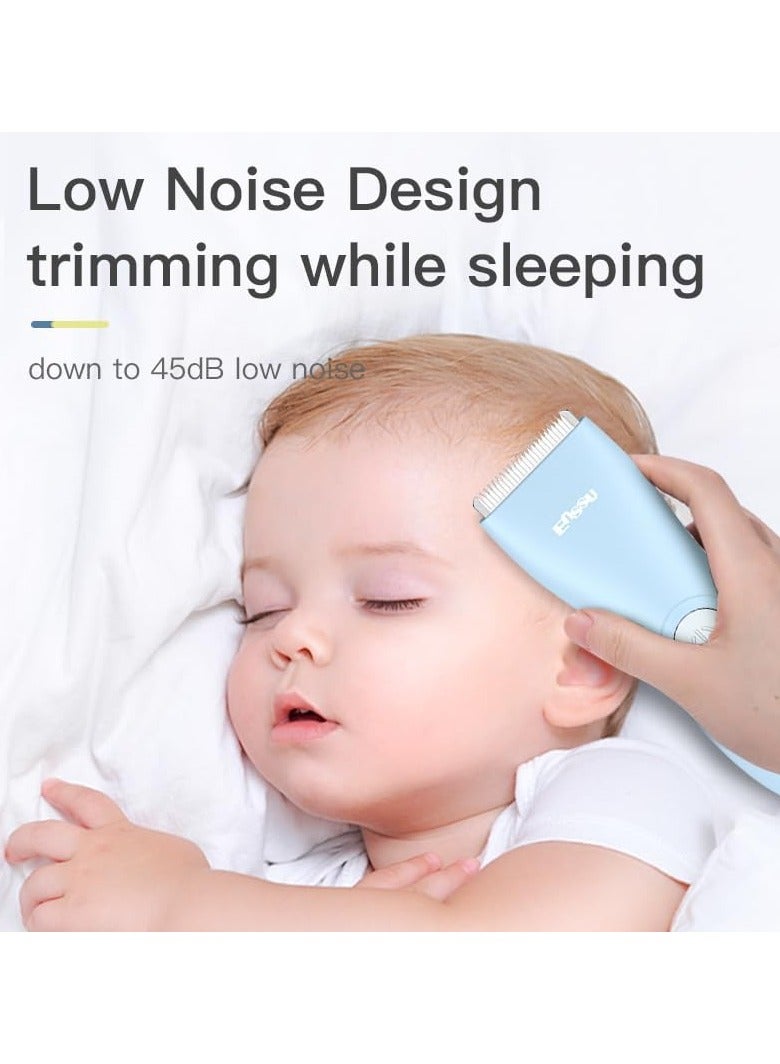 ENSSU Baby Hair Clippers, Professional Quiet Hair Trimmer for Kids and Toddler, Waterproof & Rechargeable Cordless Hair Cutting Machine for Children, with LCD Display - Image 3