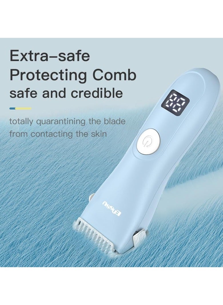 ENSSU Baby Hair Clippers, Professional Quiet Hair Trimmer for Kids and Toddler, Waterproof & Rechargeable Cordless Hair Cutting Machine for Children, with LCD Display - Image 5