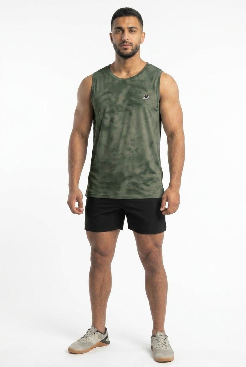 Moveletix Men's Training Tank Top Green Ultra Cooling - Image 5