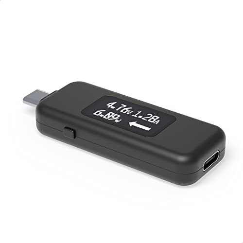 Plugable USB C Power Meter Tester for Monitoring USB-C Connections up to 240W - Digital Multimeter Tester for USB Type C Cables, Laptops, Phones, Chargers - Driverless - Image 1