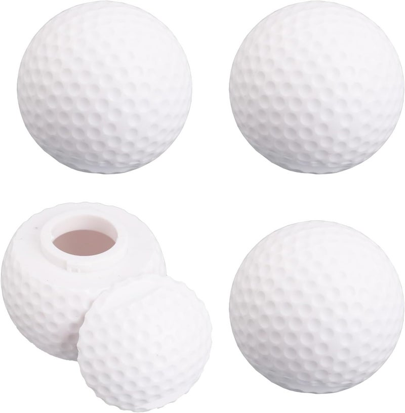 4pcs Golf Ball Shot Glasses with Lid, 1.7oz Unique Novelty Whiskey Glasses Drinking Cups for Men Fathers Golf Lovers Club Birthday Party Barware Gifts (White) - Image 1