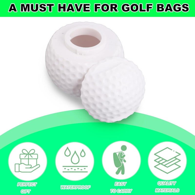 4pcs Golf Ball Shot Glasses with Lid, 1.7oz Unique Novelty Whiskey Glasses Drinking Cups for Men Fathers Golf Lovers Club Birthday Party Barware Gifts (White) - Image 4