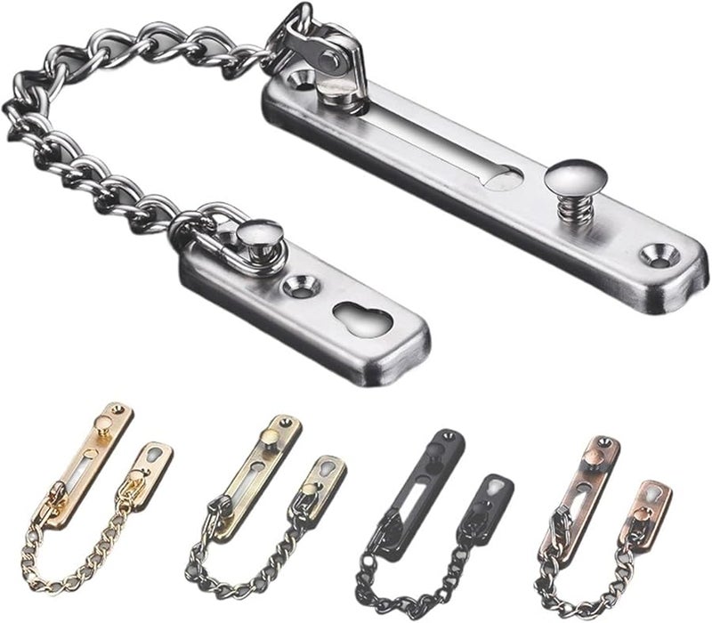 Stainless Steel Anti Theft Door Latch Security Lock Silver Color - Image 4