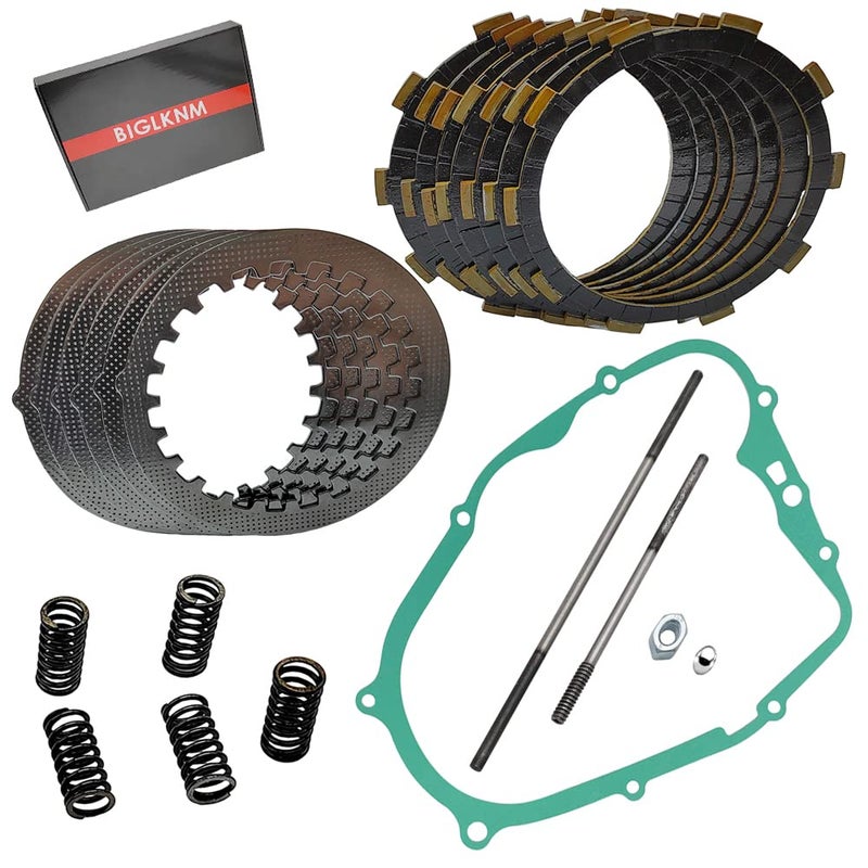 طقم ق clutch ل BIGLKNM لوحات احتكاك غطاء حشية قضبان دفع متوافق مع ياماها بلاستر 200 YFS200 19882006