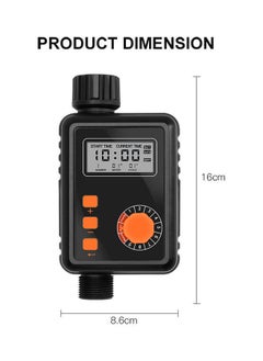 NIBEMINENT Electronic Automatic Irrigation Timer With Large LCD Screen Black  - Image 2