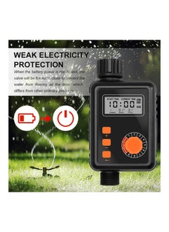 NIBEMINENT Electronic Automatic Irrigation Timer With Large LCD Screen Black  - Image 5