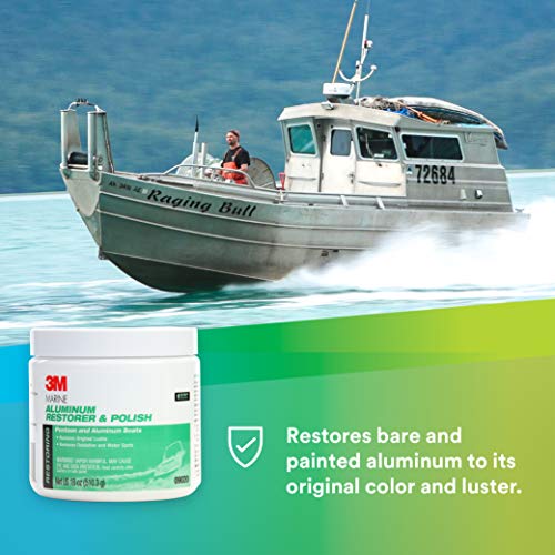 3M Marine Aluminum Restorer and Polish, 09020, 18 oz, for Marine Detailing, Remove Heavy Oxidation and Chalking, 1 Tube - Image 2