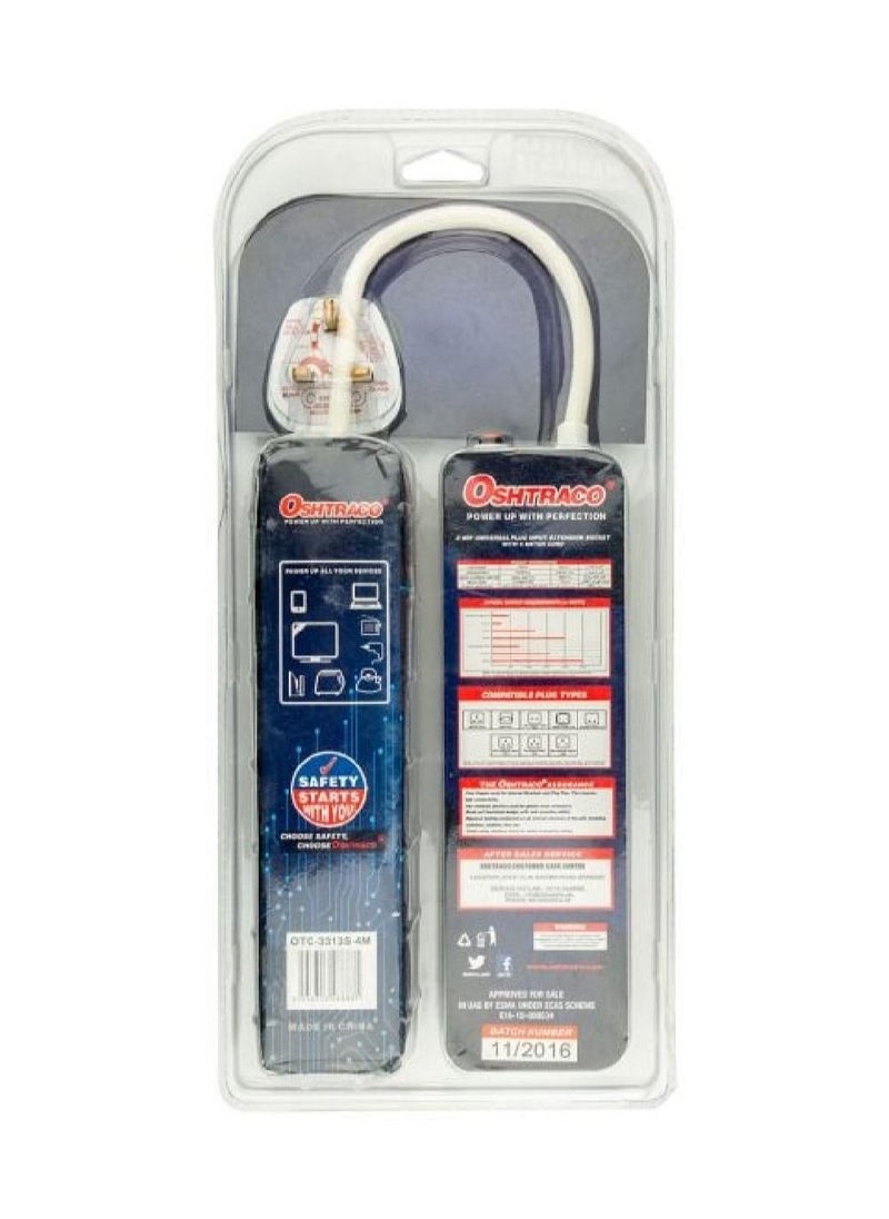 OSHTRACO - Oshtraco 3 Way Universal Extension Socket 4M - Image 1