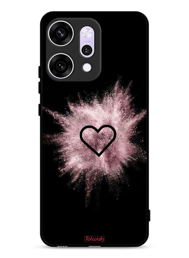Tolwak Oppo Reno14 Pro Protective Case Cover Heart On Glitters - Image 1