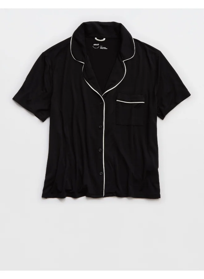 Aerie Aerie Real Soft® Short Sleeve Pajama Shirt