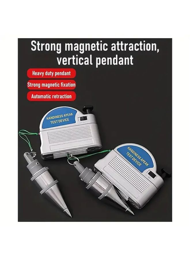 Retractable Magnetic Plumb Bob With 6M String Automatic Quick Stretch Tool For Construction Tasks No Battery Needed Durable Metal Construction For Precision Plumbing And Projects - Image 1